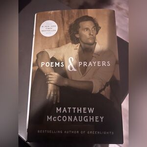 Poems & Prayers by Matthew McConaughey - Black and White Cover - signed